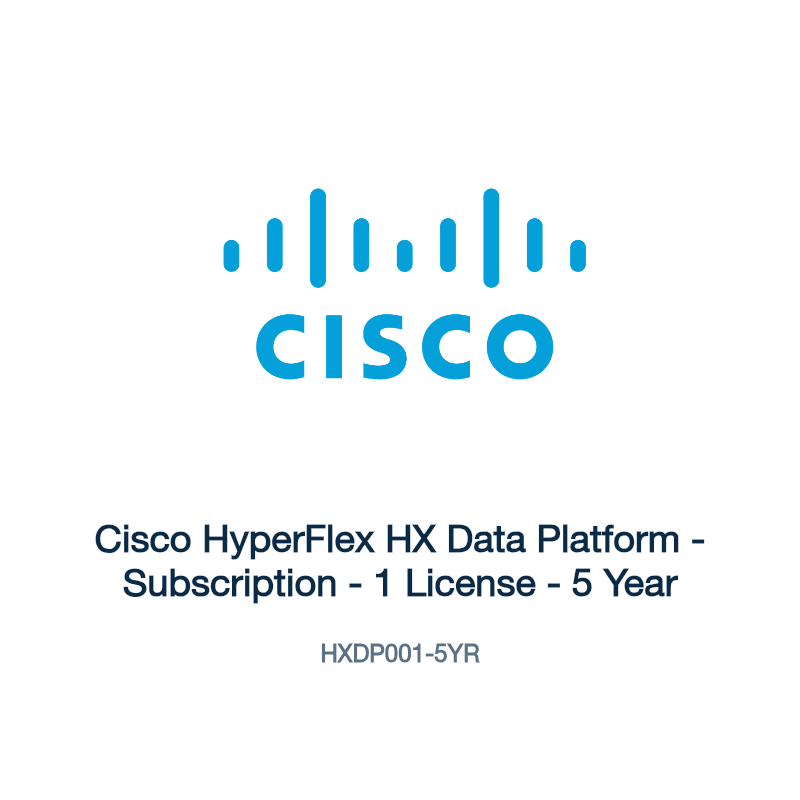 HXDP001-5YR: Cisco HyperFlex HX Data Platform