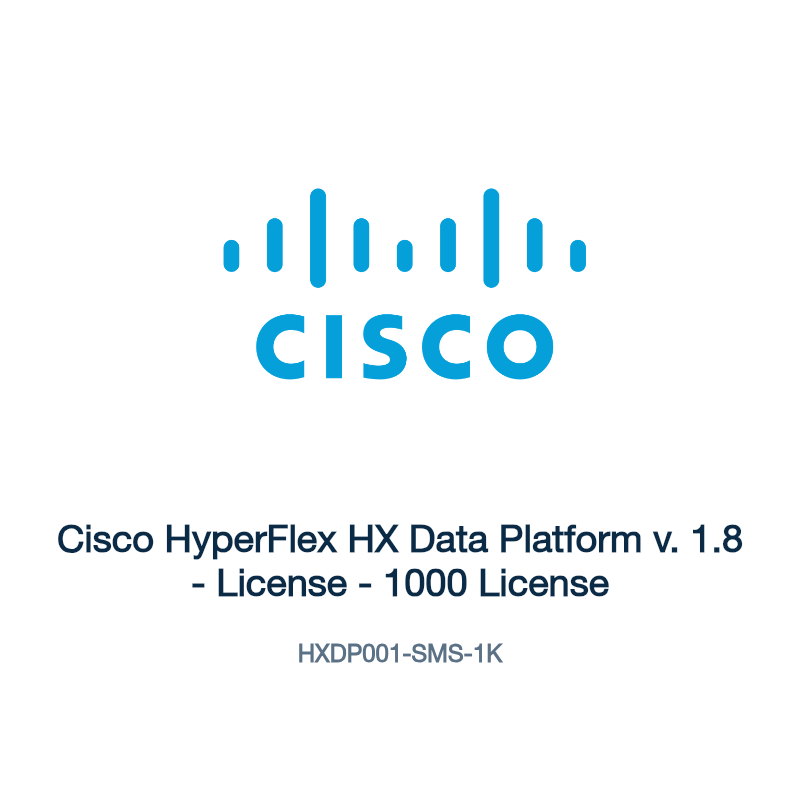 HXDP001-SMS-1K: Cisco HyperFlex HX Data Platform v. 1.8