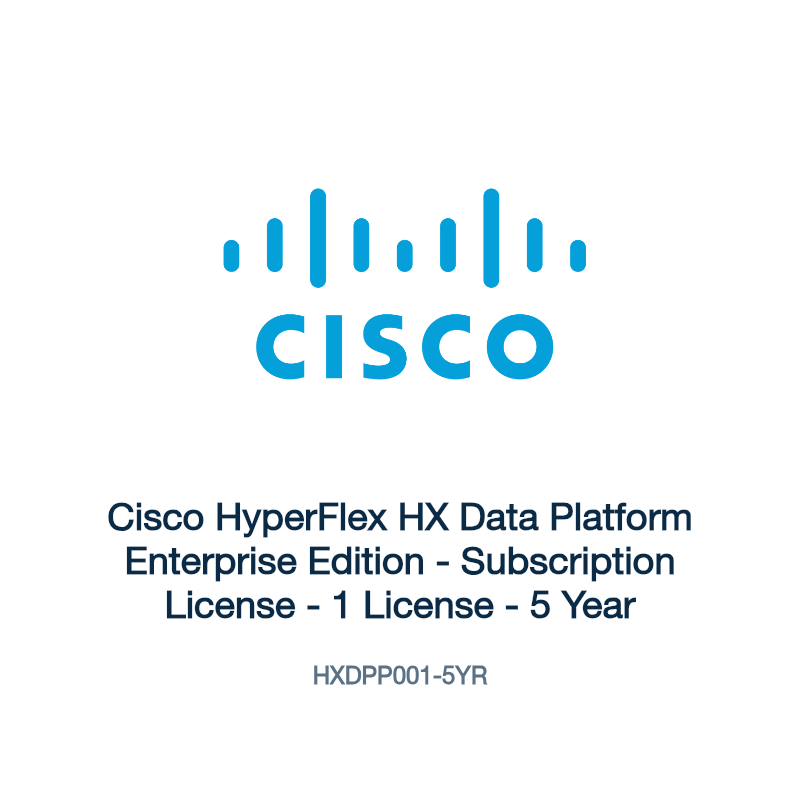 HXDPP001-5YR: Cisco HyperFlex HX Data Platform Enterprise Edition