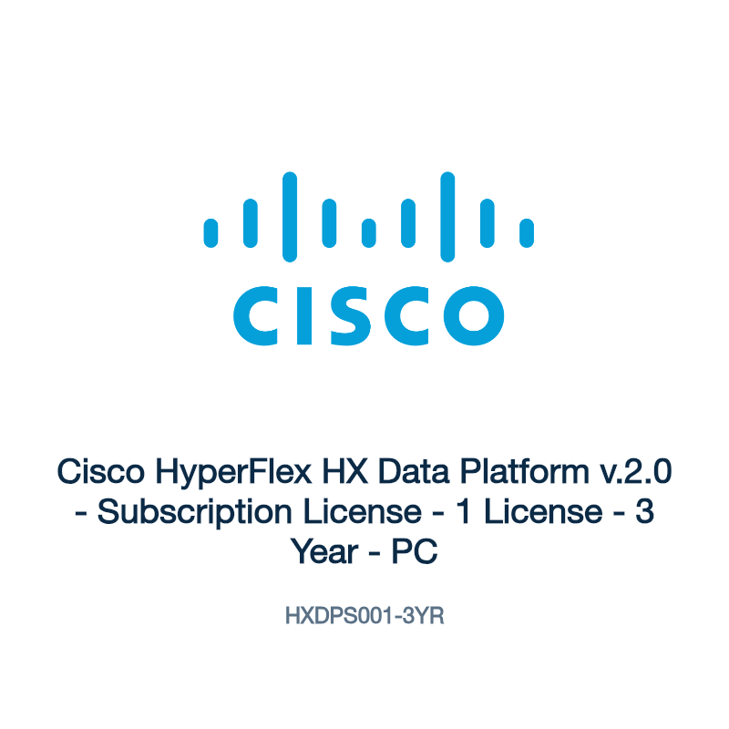 HXDPS001-3YR: Cisco HyperFlex HX Data Platform v.2.0