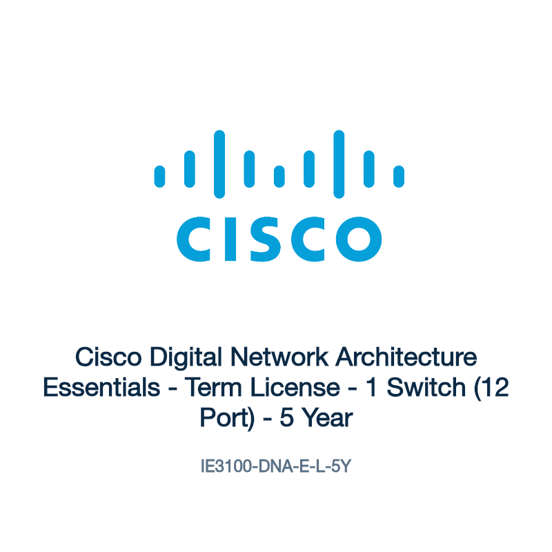 IE3100-DNA-E-L-5Y: Cisco Digital Network Architecture Essentials