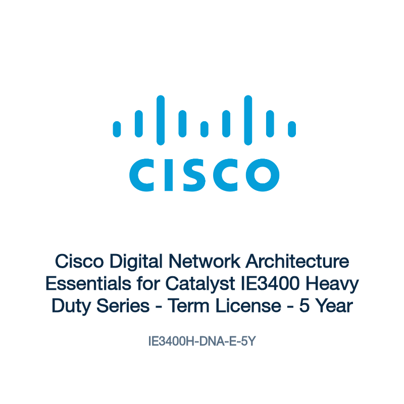 IE3400H-DNA-E-5Y: Cisco Digital Network Architecture Essentials for Catalyst IE3400