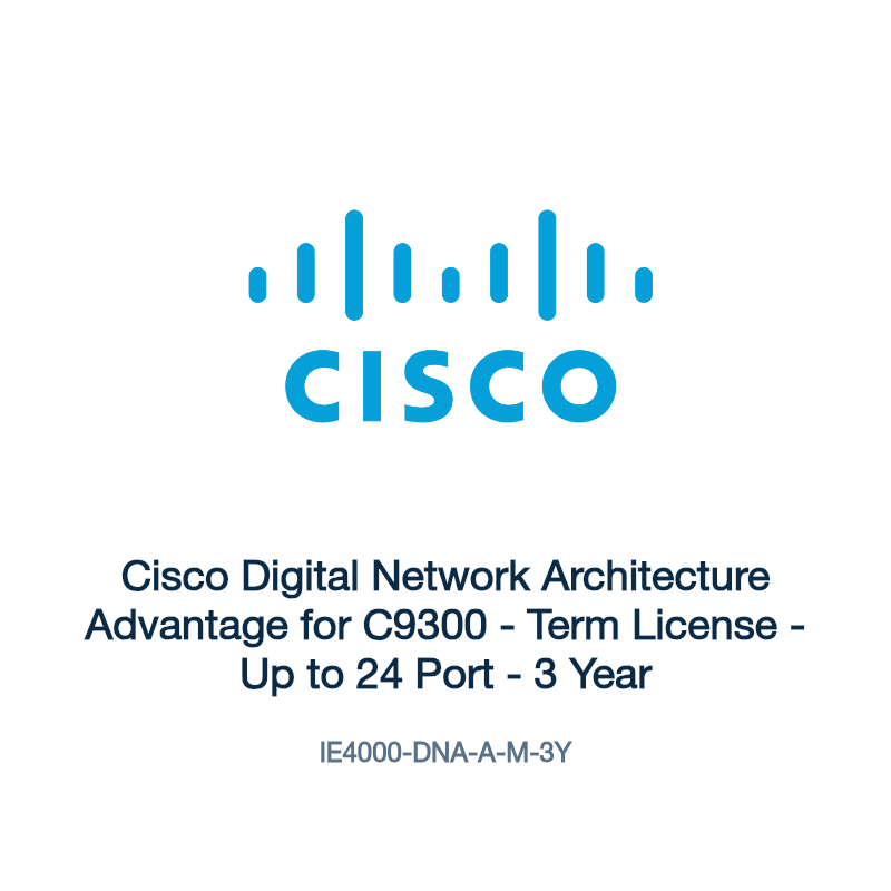 IE4000-DNA-A-M-3Y: Cisco Digital Network Architecture Advantage for C9300