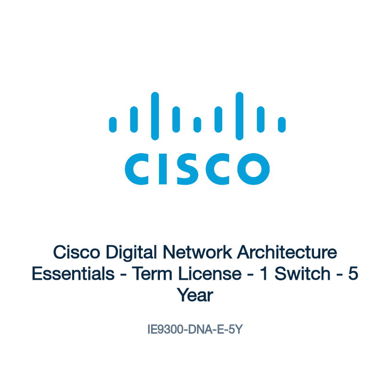 IE9300-DNA-E-5Y: Cisco Digital Network Architecture Essentials