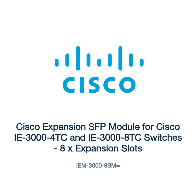 IEM-3000-8SM=: Cisco Expansion SFP Module for Cisco IE-3000-4TC and IE-3000-8TC