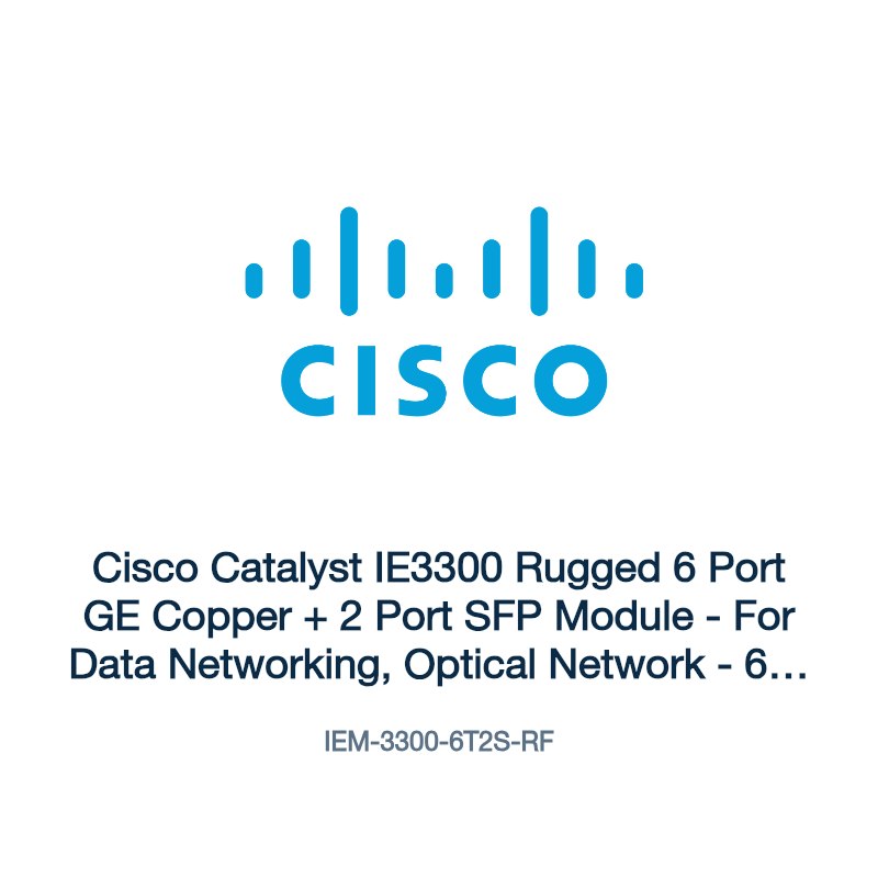 IEM-3300-6T2S-RF: Cisco Catalyst IE3300 Rugged 6 Port GE Copper + 2 Port SFP Module