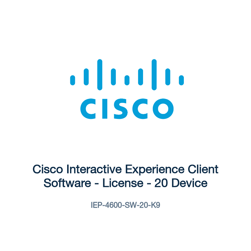 IEP-4600-SW-20-K9: Cisco Interactive Experience Client Software