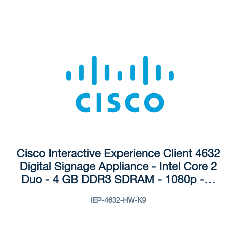 IEP-4632-HW-K9: Cisco Interactive Experience Client 4632 Digital Signage Appliance
