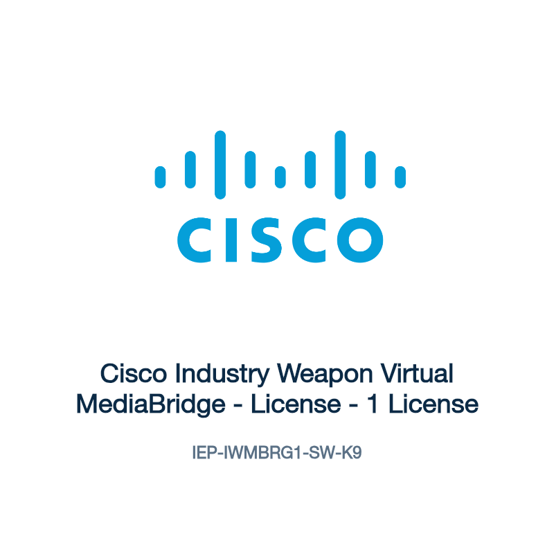 IEP-IWMBRG1-SW-K9: Cisco Industry Weapon Virtual MediaBridge