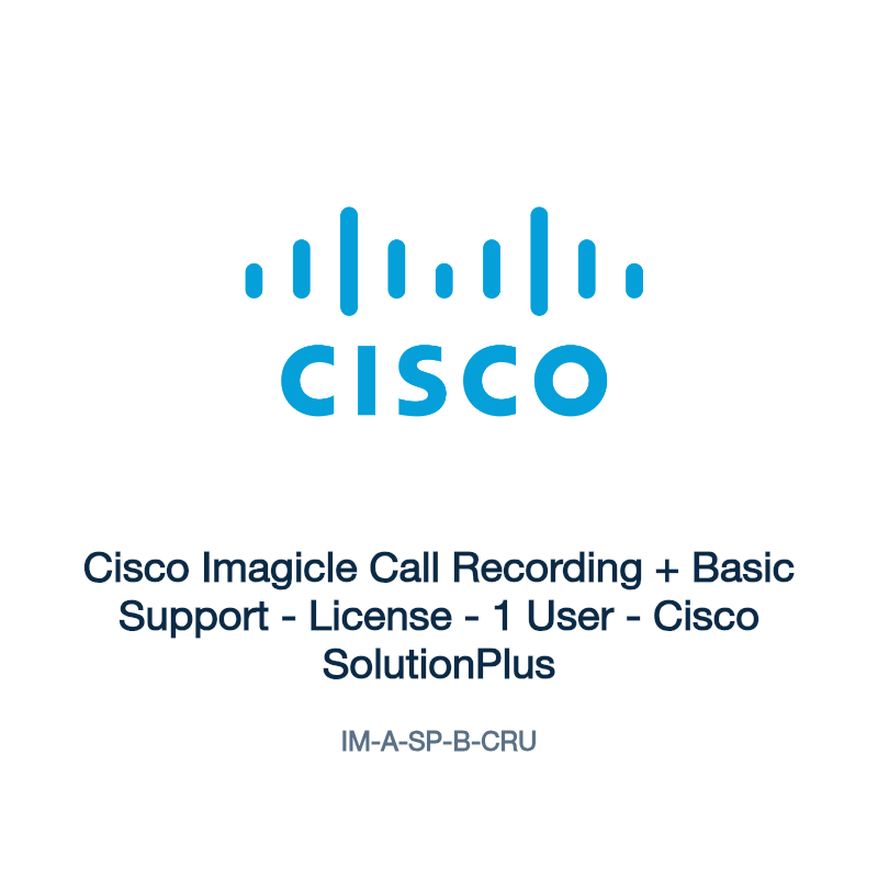 IM-A-SP-B-CRU: Cisco Imagicle Call Recording + Basic Support
