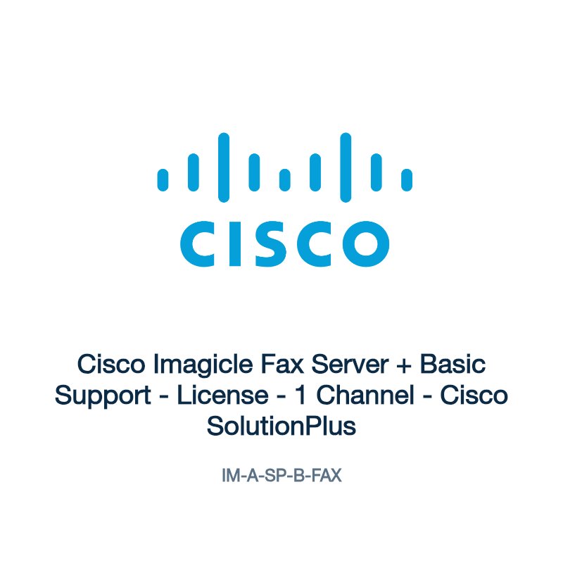 IM-A-SP-B-FAX: Cisco Imagicle Fax Server + Basic Support