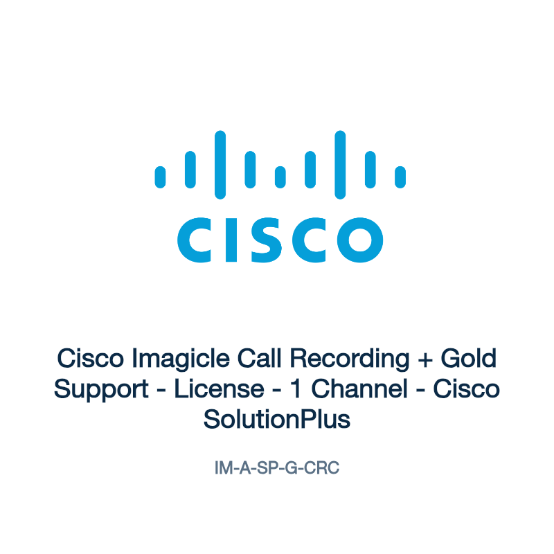IM-A-SP-G-CRC: Cisco Imagicle Call Recording + Gold Support