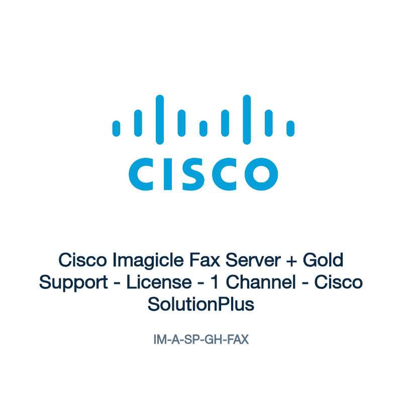IM-A-SP-GH-FAX: Cisco Imagicle Fax Server + Gold Support