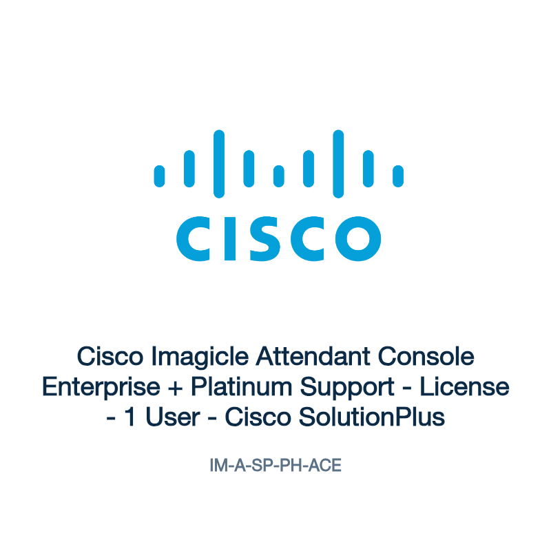 IM-A-SP-PH-ACE: Cisco Imagicle Attendant Console Enterprise + Platinum Support