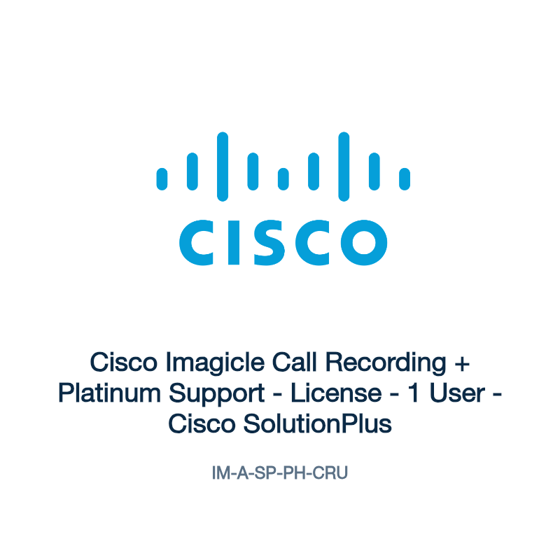 IM-A-SP-PH-CRU: Cisco Imagicle Call Recording + Platinum Support