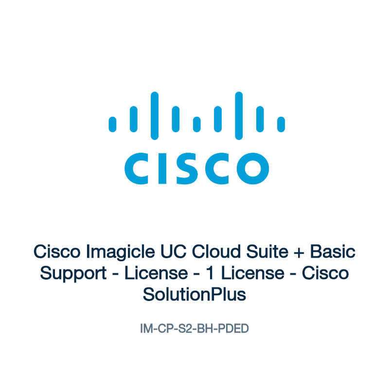 IM-CP-S2-BH-PDED: Cisco Imagicle UC Cloud Suite + Basic Support