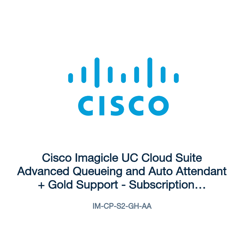 IM-CP-S2-GH-AA: Cisco Imagicle UC Cloud Suite Advanced Queueing and Auto Attendant +