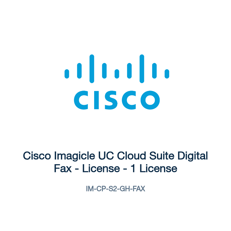 IM-CP-S2-GH-FAX: Cisco Imagicle UC Cloud Suite Digital Fax