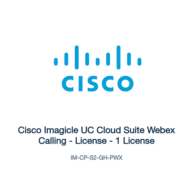 IM-CP-S2-GH-PWX: Cisco Imagicle UC Cloud Suite Webex Calling