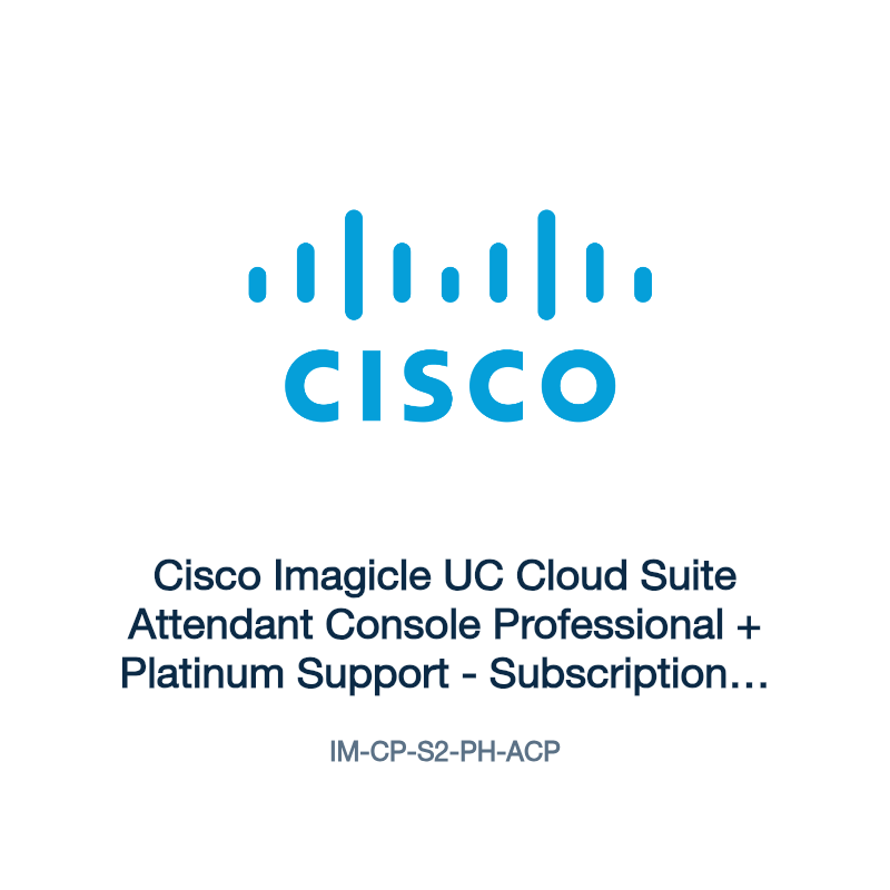 IM-CP-S2-PH-ACP: Cisco Imagicle UC Cloud Suite Attendant Console Professional +
