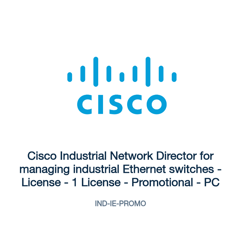 IND-IE-PROMO: Cisco Industrial Network Director for managing industrial Ethernet