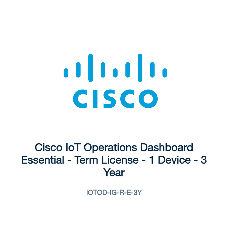 IOTOD-IG-R-E-3Y: Cisco IoT Operations Dashboard Essential