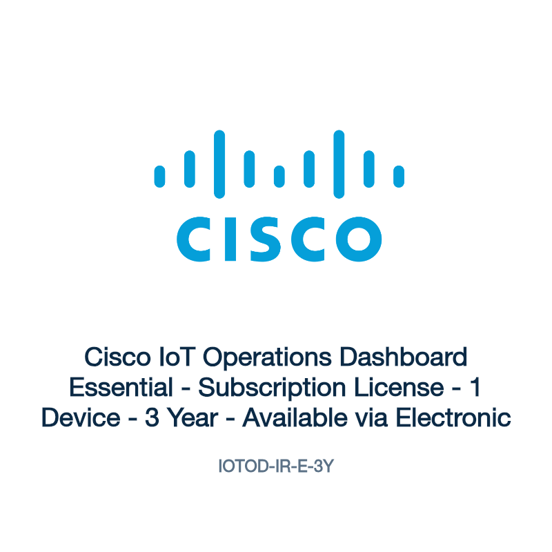 IOTOD-IR-E-3Y: Cisco IoT Operations Dashboard Essential