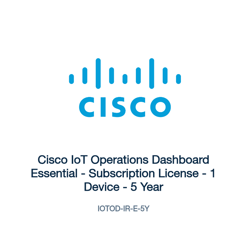 IOTOD-IR-E-5Y: Cisco IoT Operations Dashboard Essential