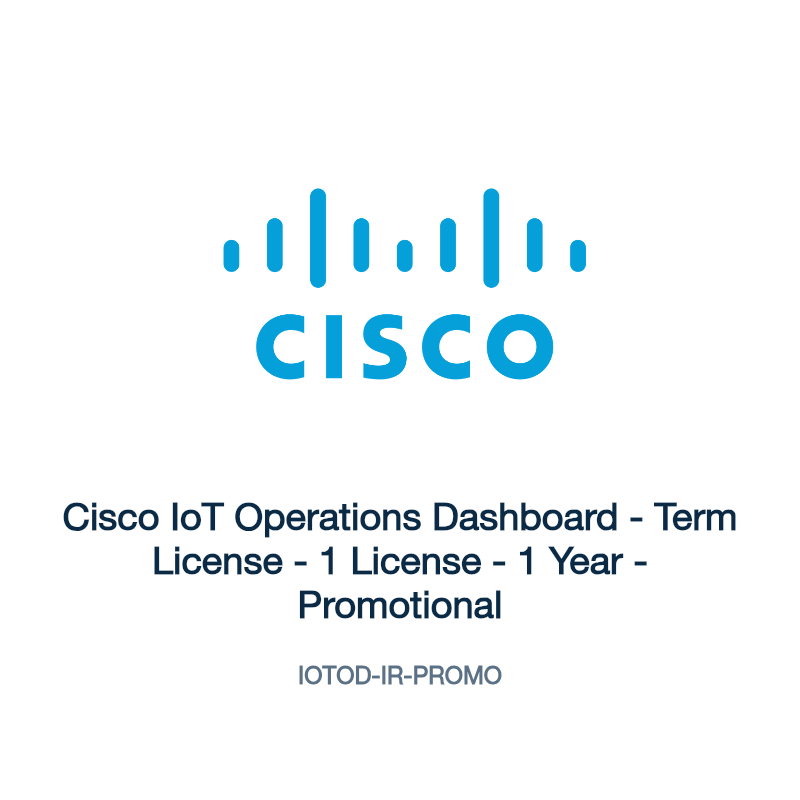 IOTOD-IR-PROMO: Cisco IoT Operations Dashboard