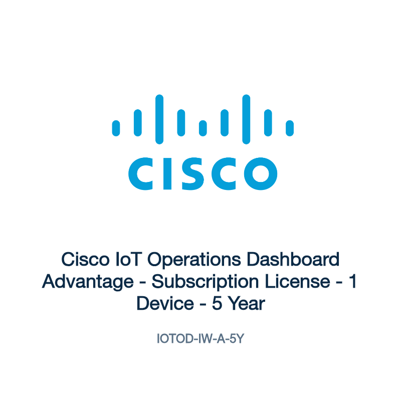 IOTOD-IW-A-5Y: Cisco IoT Operations Dashboard Advantage