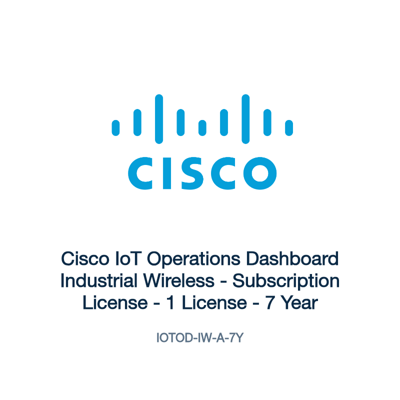 IOTOD-IW-A-7Y: Cisco IoT Operations Dashboard Industrial Wireless