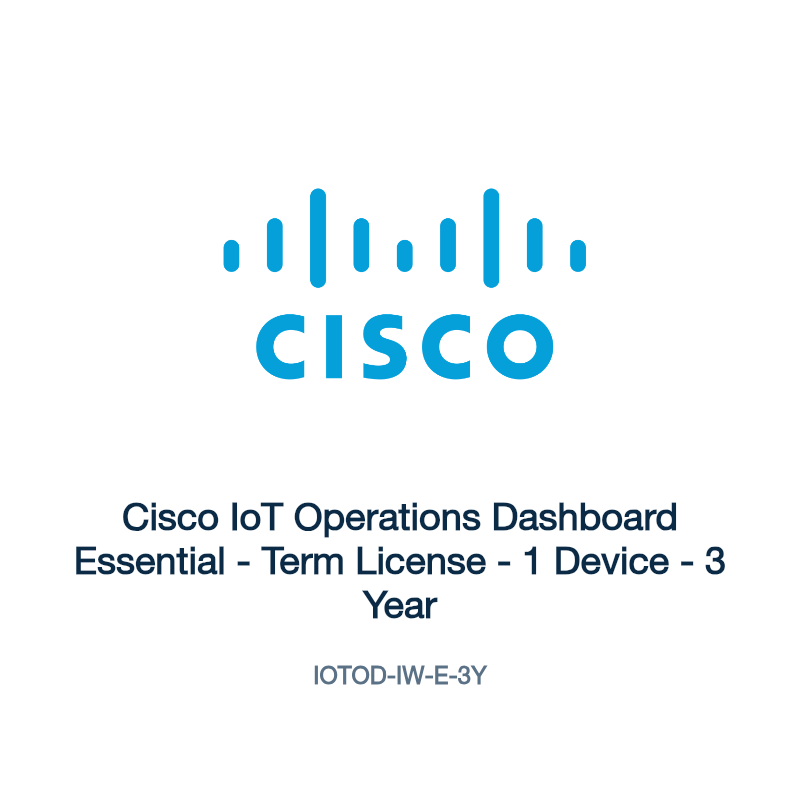 IOTOD-IW-E-3Y: Cisco IoT Operations Dashboard Essential