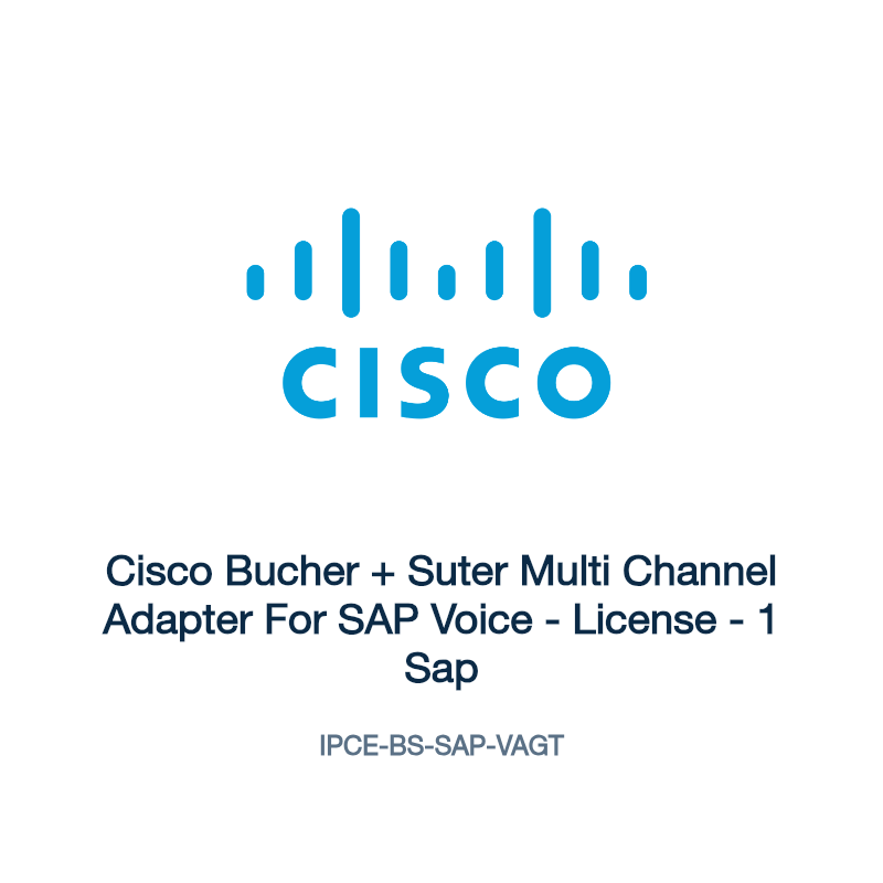 IPCE-BS-SAP-VAGT: Cisco Bucher + Suter Multi Channel Adapter For SAP Voice