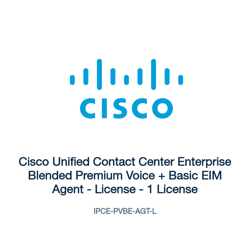 IPCE-PVBE-AGT-L: Cisco Unified Contact Center Enterprise Blended Premium Voice + Basic