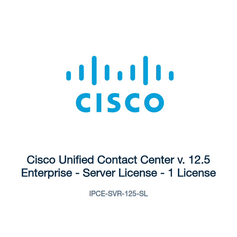 IPCE-SVR-125-SL: Cisco Unified Contact Center v. 12.5 Enterprise