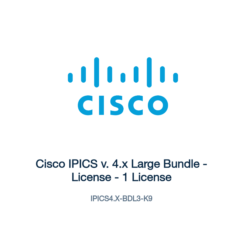 IPICS4.X-BDL3-K9: Cisco IPICS v. 4.x Large Bundle