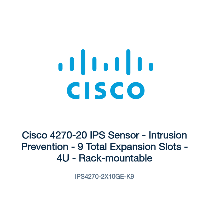IPS4270-2X10GE-K9: Cisco 4270-20 IPS Sensor
