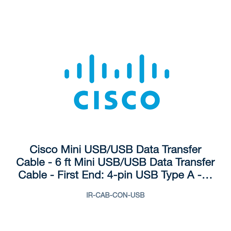 IR-CAB-CON-USB: Cisco Mini USB/USB Data Transfer Cable