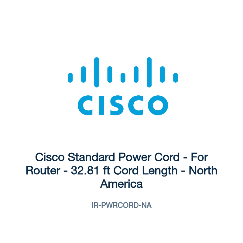 IR-PWRCORD-NA: Cisco Standard Power Cord