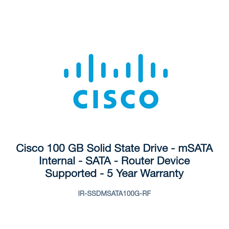 IR-SSDMSATA100G-RF: Cisco 100 GB Solid State Drive