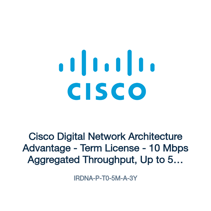 IRDNA-P-T0-5M-A-3Y: Cisco Digital Network Architecture Advantage