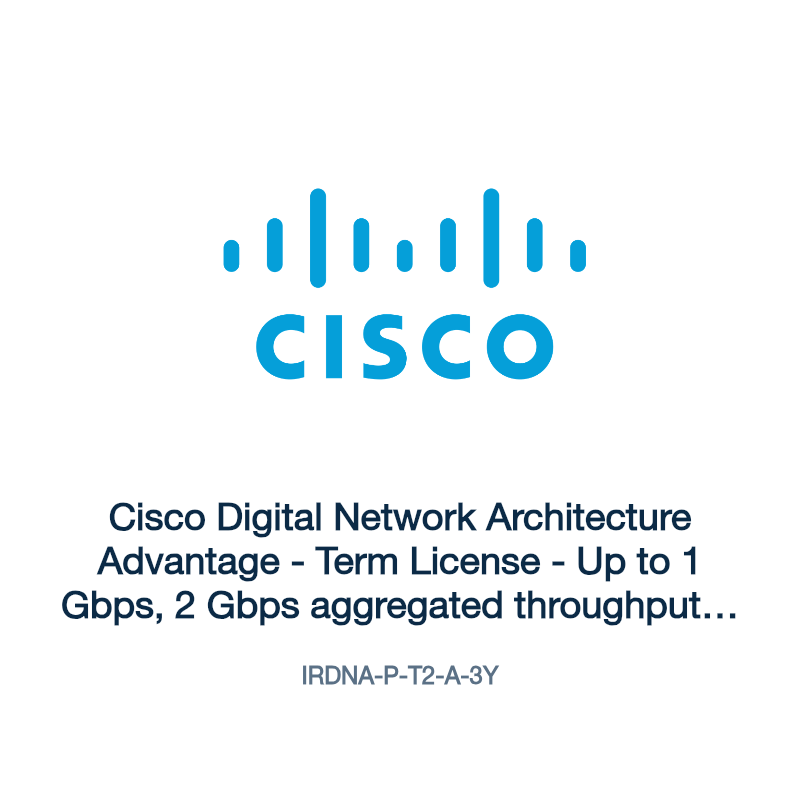 IRDNA-P-T2-A-3Y: Cisco Digital Network Architecture Advantage