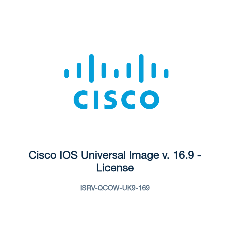 ISRV-QCOW-UK9-169: Cisco IOS Universal Image v. 16.9