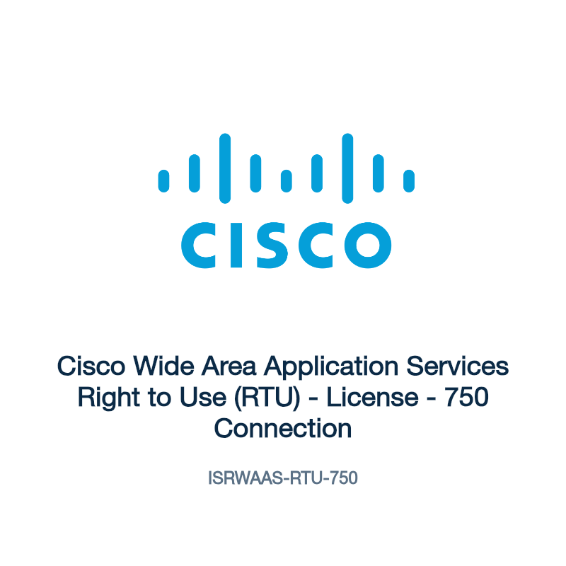 ISRWAAS-RTU-750: Cisco Wide Area Application Services Right to Use (RTU)