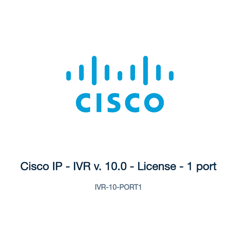 IVR-10-PORT1: Cisco IP - IVR v. 10.0 - License - 1 port