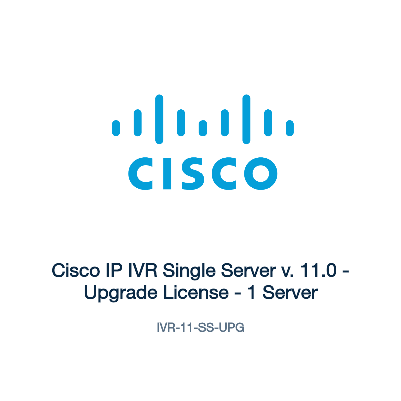 IVR-11-SS-UPG: Cisco IP IVR Single Server v. 11.0