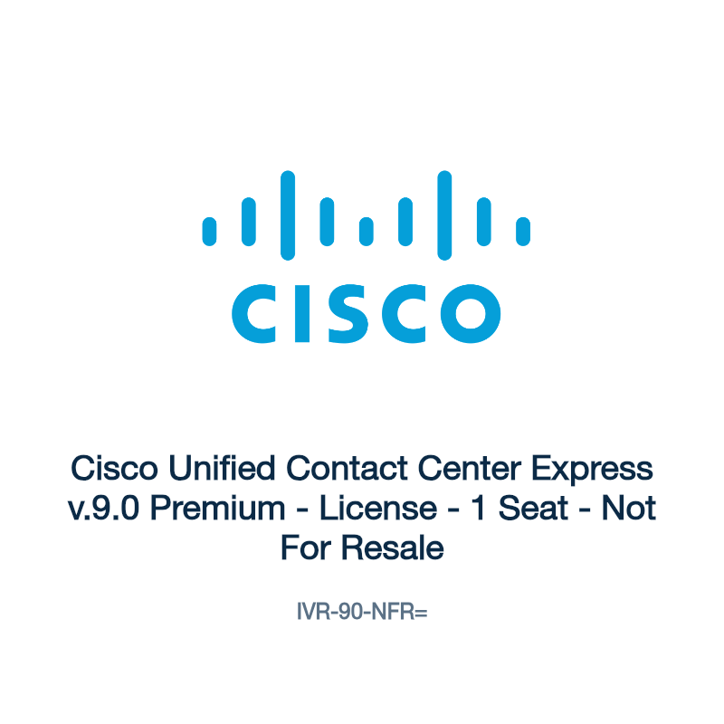 IVR-90-NFR=: Cisco Unified Contact Center Express v.9.0 Premium