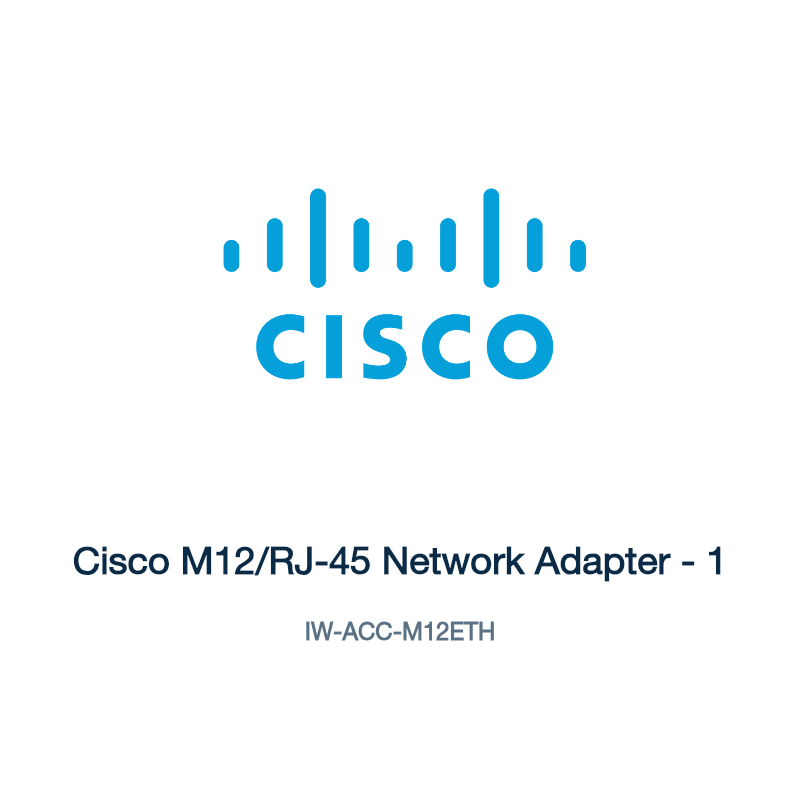 IW-ACC-M12ETH: Cisco M12/RJ-45 Network Adapter