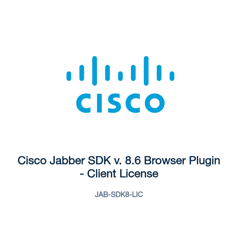 JAB-SDK8-LIC: Cisco Jabber SDK v. 8.6 Browser Plugin