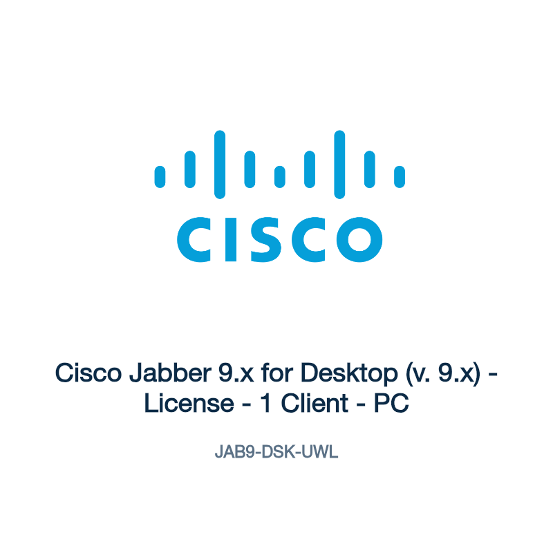 JAB9-DSK-UWL: Cisco Jabber 9.x for Desktop (v. 9.x)